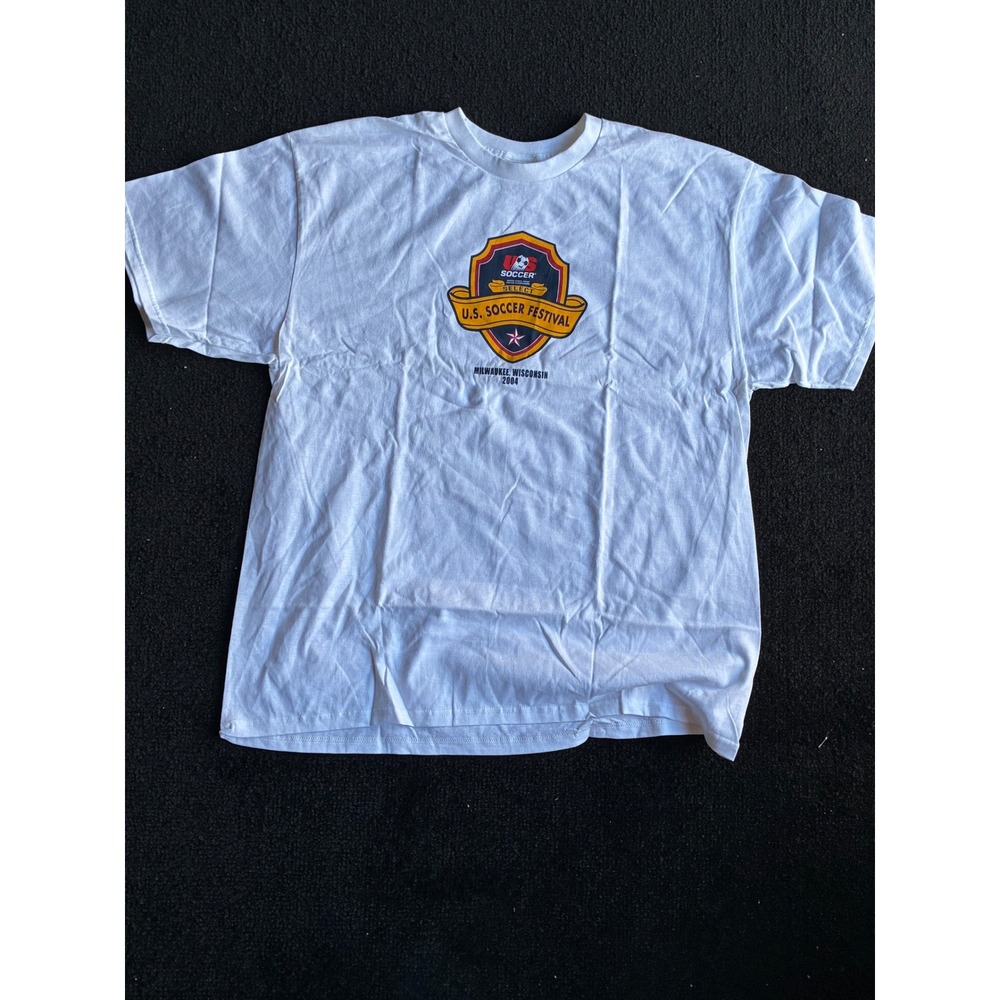 Vintage Nike US Soccer Festival 2004 Milwaukee T-Shirt White XL Mens Graphic Tee